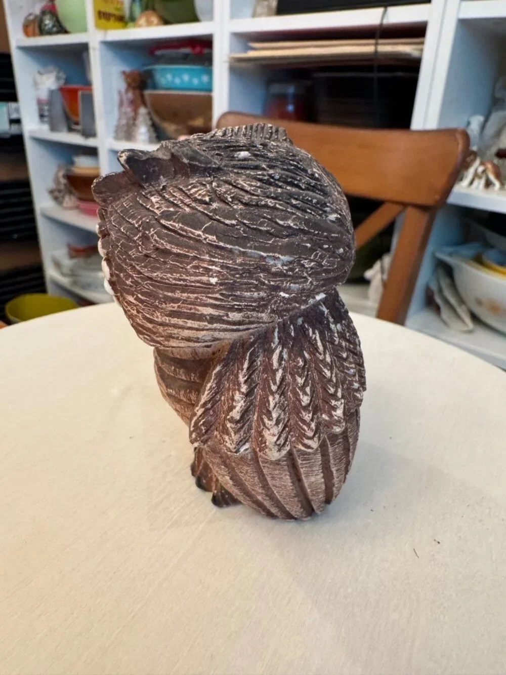 Vintage 1970’s Owl Artesania Rinconada Owl Figurine, Uruguay Clay and Ceramic  R
